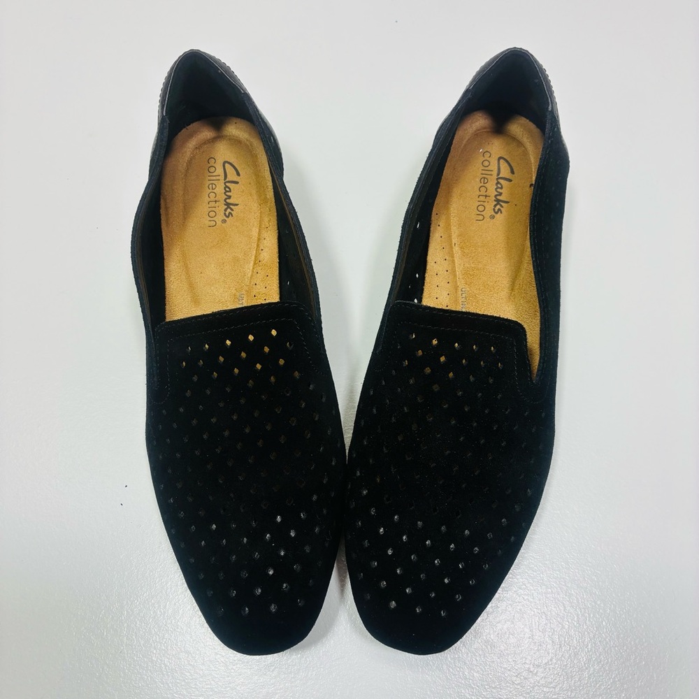 Clarks Women Size 9.5 Juliet Hayes Ultimate Comfort Loafers Perforated Upper - Picture 5 of 9